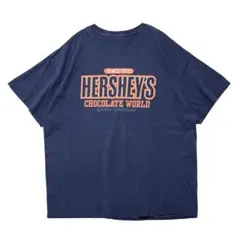 HERSHEY'S ハーシーズ 半袖Tシャツ チョコレート 企業 ネイビー