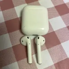 Apple AirPods 中古品 ケースとイアホンセット