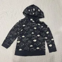 H&M 飛行機プリント パーカー 3-4y 104サイズ
