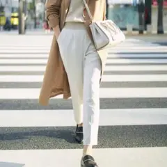 【洗える】【新品】36号 スラックス 23区 ITパンツ 白