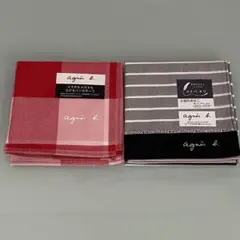 agnès b. コットンハンカチ 2枚セット