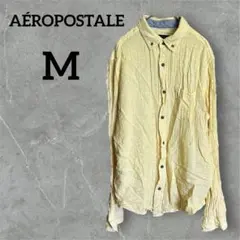 AÉROPOSTALE【M】エアロポステール イエロー 長袖シャツ おしゃれ