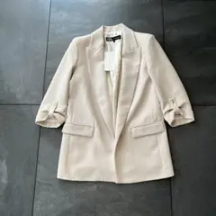 ZARAロールアップスリーブブレザーS【定価13,990円】新品