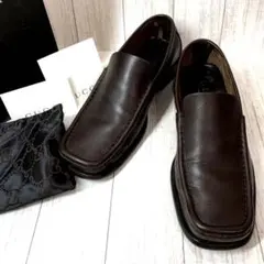 美品 GUCCIグッチ メンズ ローファー ダークブラウン 39 1/2 E