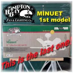 未開封1998Hampton Bay Minuet30インチ シーリングファン2