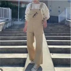 Multi Fabricストレートオーバーオール