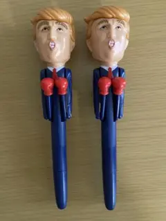 トランプ大統領ボールペン2本セット　ジャンク品
