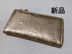 ◯◯【新品】L字ファスナー 合皮 レディース 財布 シャンパンゴールド系