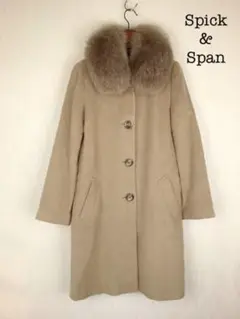 Spicku0026Span アンゴラウールロングコート フォックスファー 2way