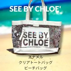 Chloe(クロエ)トートバッグ ハンドバッグ クリアバッグ Chloe クリアバッグ クロエ ⭐︎ - メルカリ