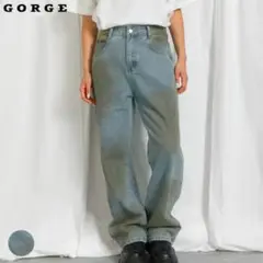 GORGE 加工デニムパンツ デニムパンツ ブルー系 ダメージ M