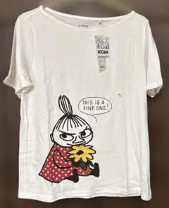 UNIQLO MOOMIN ミィ　半袖Tシャツ XL 白系　新品　未使用品