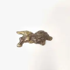時代 目貫 前金具 獅子 喫煙具 刀装具 385