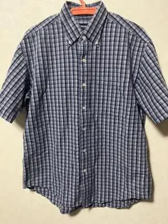お値下げUNIQLO チェック半袖シャツ M オールド90sシアサッカーシャツ
