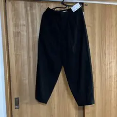 【貴重・丈短め】リネンブレンドバレルレッグパンツ/ M