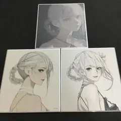 NieR 15th ニーア展 消セナイ記憶 カイネ　3枚　ミニ色紙コレクション