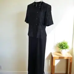 【レリアン】美品ブラックフォーマル　礼服　喪服　ワンピース　11号 日本製