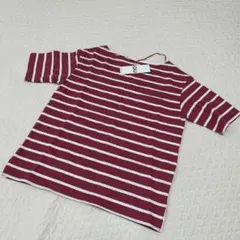 新品♡GU ボーダーボードネックT M