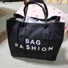 新品未使用ブラックトートバッグ BAG FASHION