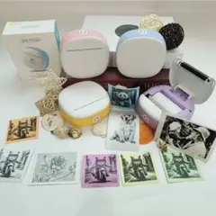 サーマルプリンター　ポータブルプリンター　イエロー