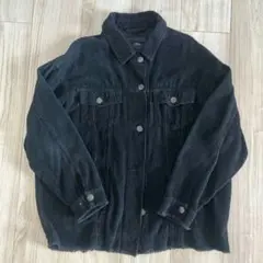 ZARA ブラック コーデュロイ ジャケット