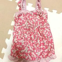 花柄フリルベビー水着 95cm