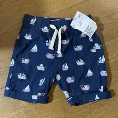 ボート柄 ネイビー パンツ