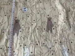 クマ柄 ダブルガーゼ生地