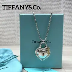 ☆美品☆ TIFFANYu0026Co. 925×K18 ハートu0026キー ネックレス