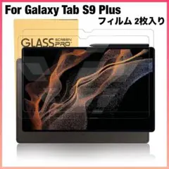 For Galaxy Tab S9 Plus 保護フィルム ガラスフィルム 2枚