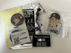 千葉ロッテマリーンズ 池田来翔　アクリルスタンド 缶バッジ
