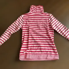 ルコックスピンクのハイネックカットソー