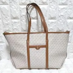 MICHAEL KORS マイケルコース レザー トートバッグ A4可 MK総柄
