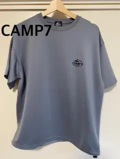CAMP7 キャンプセブン　グレー 半袖トップス　半袖シャツ　ドローコード　M