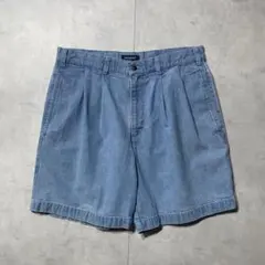 90s DOCKERS ドッカーズ シャンブレー　デニムショーツ w32