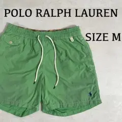 90s POLO RALPH LAUREN グリーン スイムショーツ Mサイズ