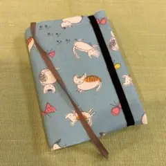 ★文庫本★ブックカバー★ゴムバンド付き★ハンドメイド★