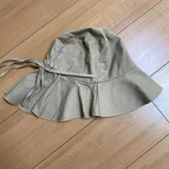 スリーコインズ　UVハット　ベージュ