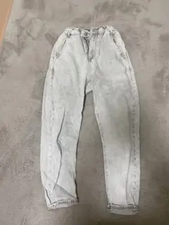 ZARA ハイウエストジョガーデニム ライトグレー EUR32