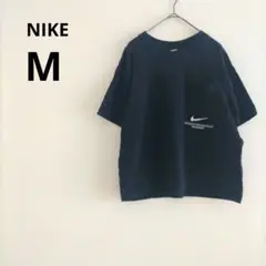 Nike ナイキ ブラック 半袖 Tシャツ M ロゴ swoosh シンプル