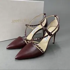 12i20 JIMMY CHOO ジミーチュウ レザーパンプス 38 1/2