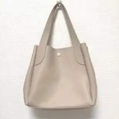 OPAQUECLIP YOKYO ピンクベージュ 合成皮革 トートバッグ