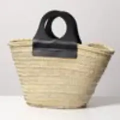 【美品】 HEREU CABAS ストローバッグ カゴバック レザー HEREU かごバッグ CABAS ストローバッグ 本革 スペイン製