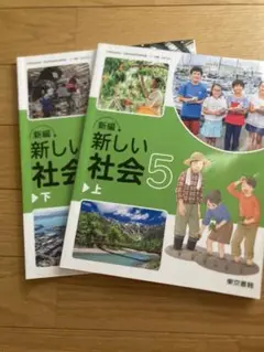 新編 新しい社会 5 上下巻セット