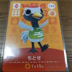 あつまれどうぶつの森　amiiboカード　ちとせ