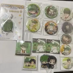 黒子のバスケ　緑間真太郎 缶バッジ などグッズセット　黒バス