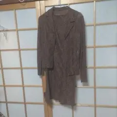 ブラウン レース セットアップ
