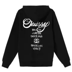 『新品未使用』ステューシー STUSSY パーカー ブラック 黒 Mサイズ