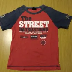 半袖シャツ BA-TSU STUDIO Tシャツ 130サイズ レッド/ネイビー