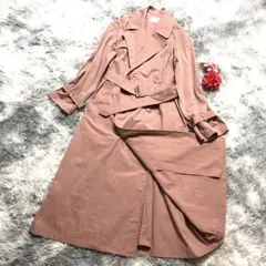 【Beauty&Youth】 トレンチコート くすみカラー ピンク系 定番
